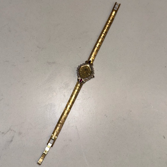 *Vintage* Jules Jurgensen Ruby and Diamond Watch - Picture 7 of 8